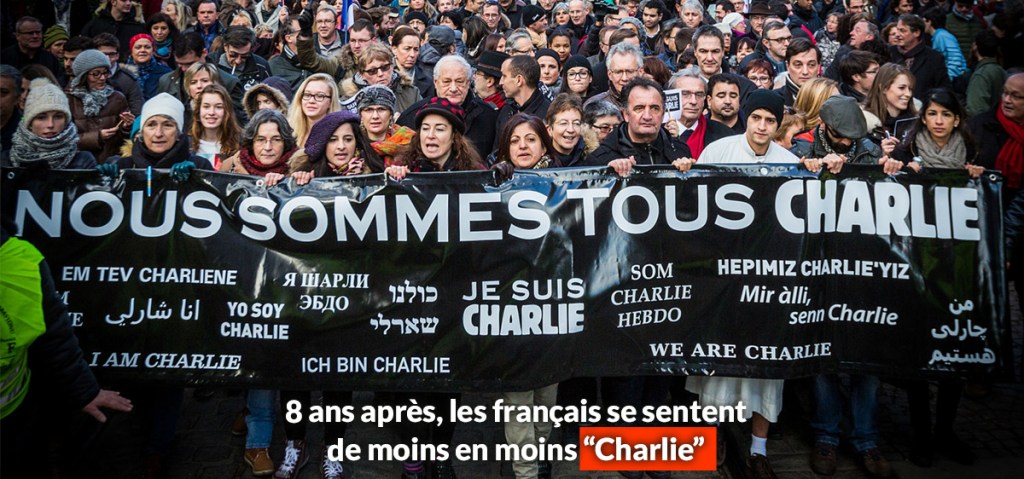 8 ans après, les français se sentent de moins en moins&nbsp;“Charlie”