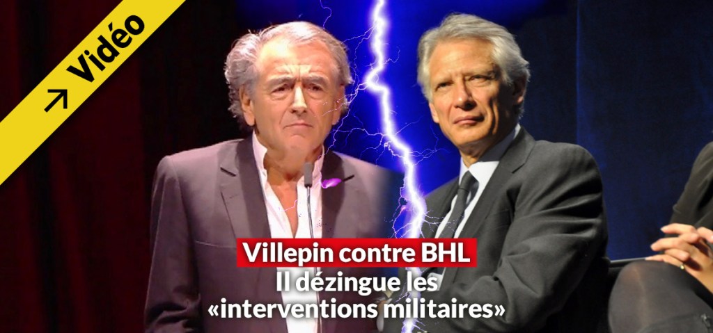 Dominique de Villepin recadre Bernard-Henri Lévy sur les “interventions&nbsp;militaires”