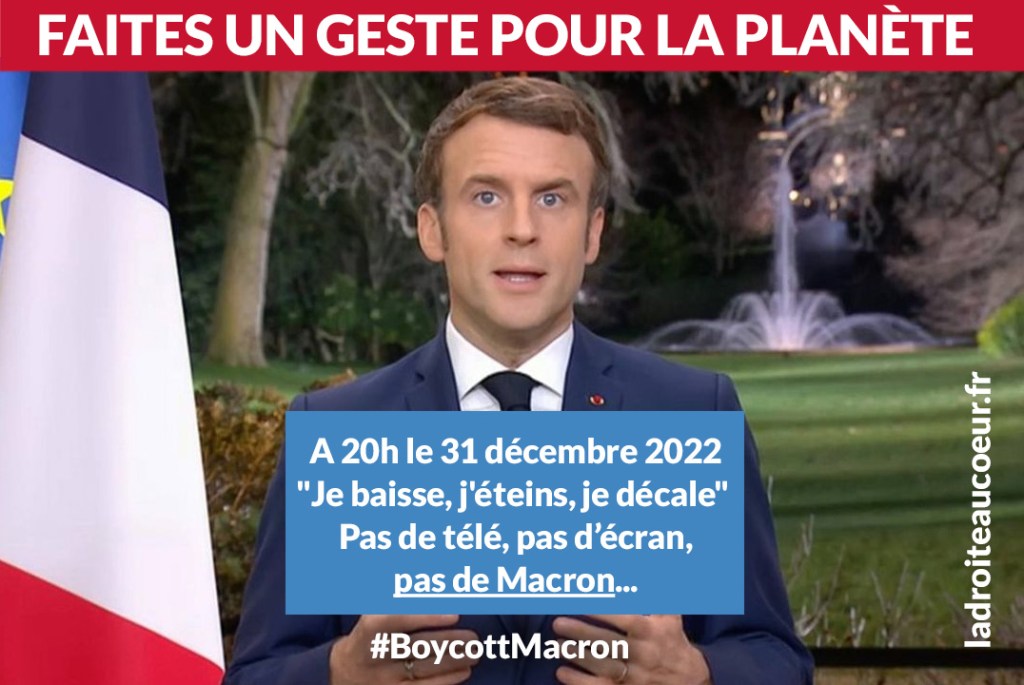 Voeux 2023 de Macron: je décale, je baisse et surtout&nbsp;j&rsquo;éteins!