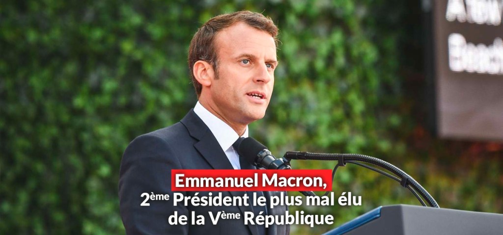 Macron, 2ème Président le plus mal élu de la Vème&nbsp;République