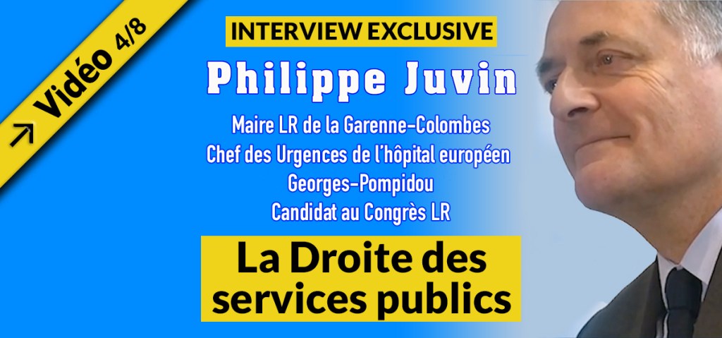 (Vidéo) Interview de Philippe Juvin (4/8) La Droite des services&nbsp;publics