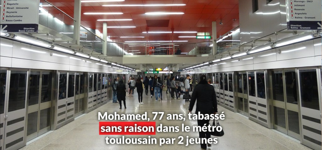 Mohamed, 77 ans, tabassé sans raison dans le métro toulousain par 2&nbsp;jeunes