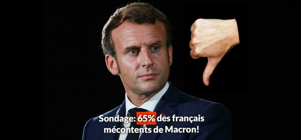 Sondage: 65% des français mécontents de&nbsp;Macron!