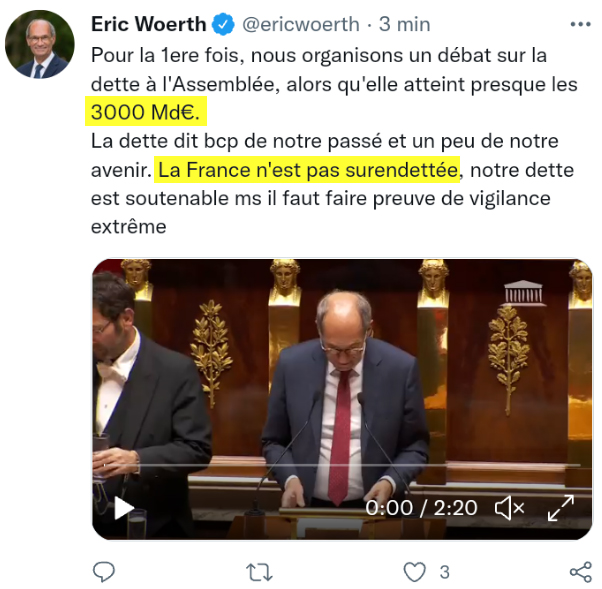 eric woerth dette de la france assemblee