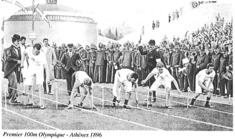 premier 100 metre olympique