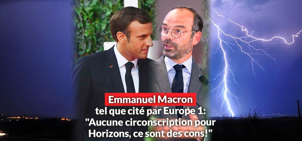 Emmanuel Macron traite en privé le parti d&rsquo;Edouard Philippe de&nbsp;“cons”