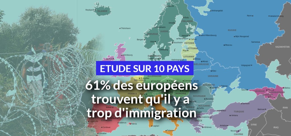 Dans un sondage, 61% des européens considèrent que l&rsquo;immigration est trop&nbsp;élevée