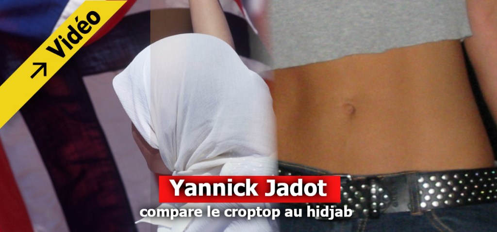 Yannick Jadot met sur le même plan croptop et&nbsp;hidjab