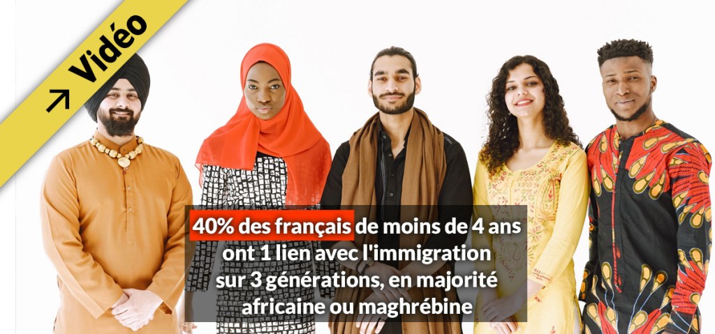 40% des moins de 4 ans ont 1 lien avec l&rsquo;immigration sur 3 générations, en majorité africaine ou&nbsp;maghrébine