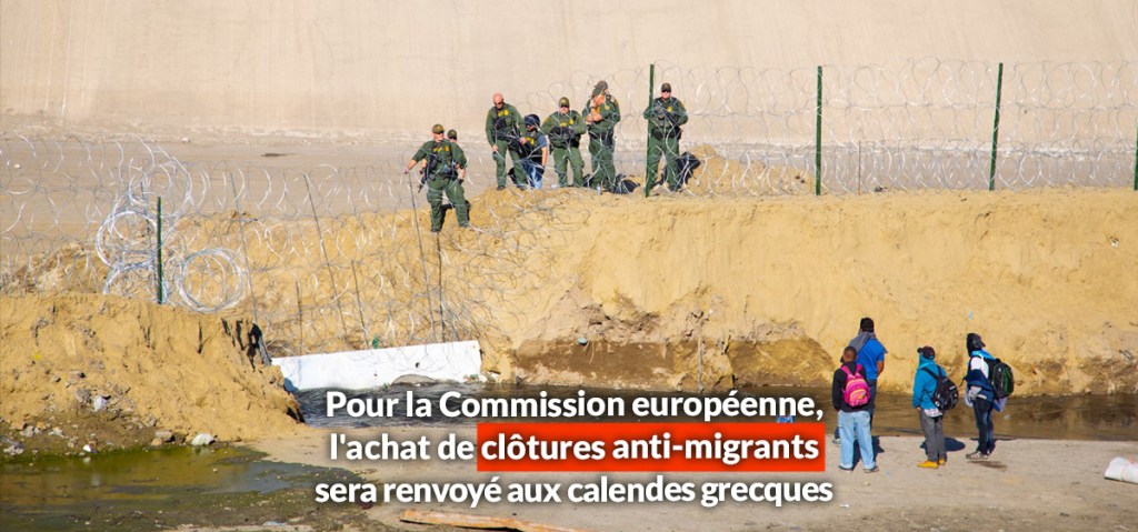 Pour la Commission européenne, l'achat de clôtures anti-migrants sera renvoyé aux calendes grecques