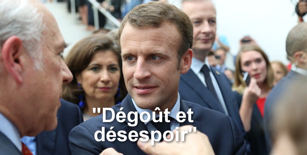 Pour les français, Macron inspire majoritairement du &laquo;&nbsp;dégoût&nbsp;&raquo; et du &laquo;&nbsp;désespoir&nbsp;&raquo;