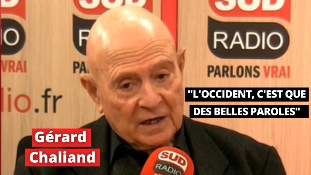 Gérard Chaliand: &laquo;&nbsp;L&rsquo;Occident en conflit, ce ne sont que des belles paroles&nbsp;&raquo;
