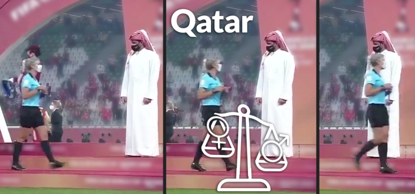 qatar hommes femmes arbitres Tetiere