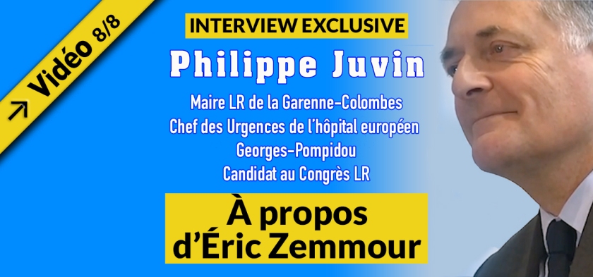 Interview Philippe Juvin 8 La différence Juvin Zemmour 1