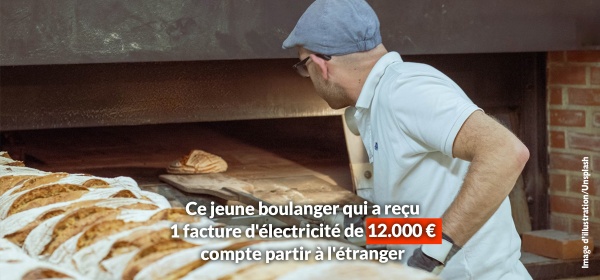 Ce jeune boulanger qui a reçu 1 facture d'électricité de 12.000 € compte partir à l'étranger