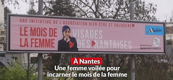 À Nantes, une femme voilée pour le mois de la femme