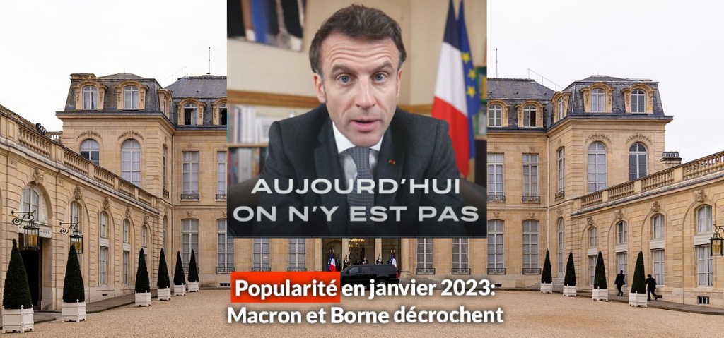 Popularité en janvier 2023: Macron et Borne&nbsp;décrochent