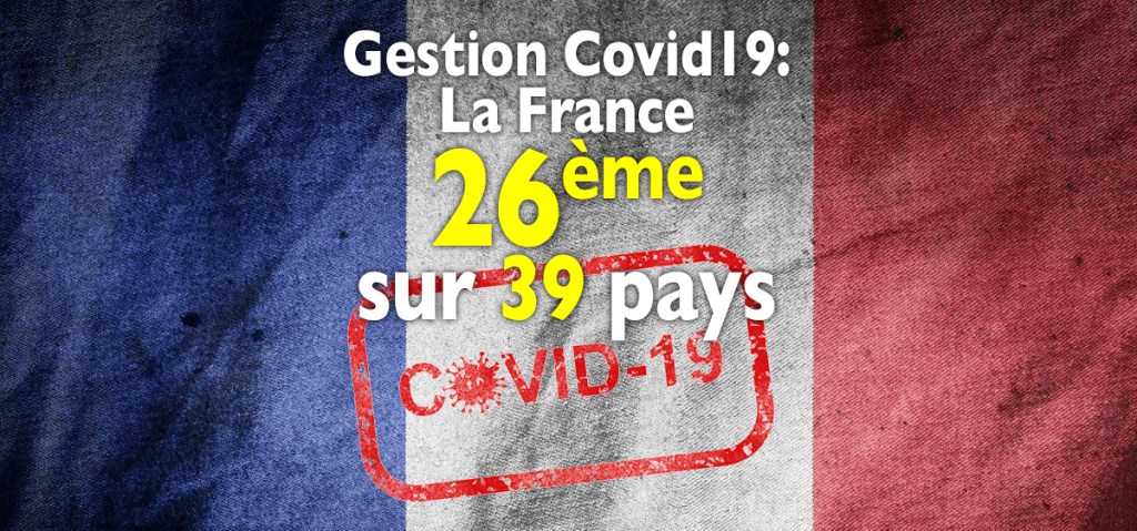 La France classée 26ème sur 38 pays au monde pour la gestion de la crise du&nbsp;Covid19