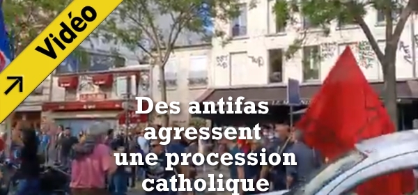 agression procession par antifas a paris Tetiere