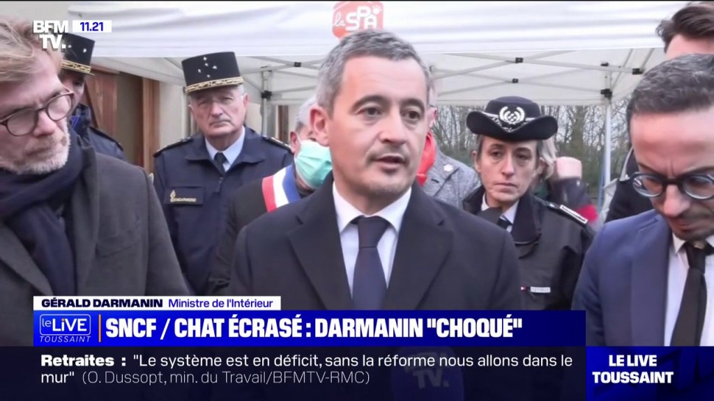 Gérald Darmanin &laquo;&nbsp;particulièrement choqué&nbsp;&raquo; par la mort… d&rsquo;un chat écrasé par 1 train il y a 26&nbsp;jours