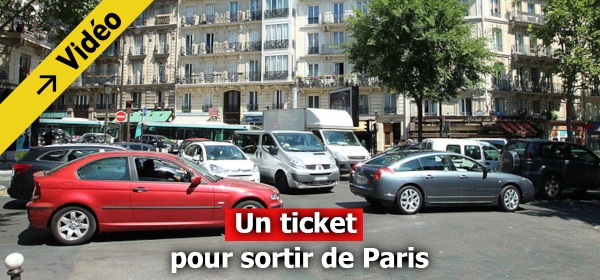 Un ticket pour sortir de Paris en voiture