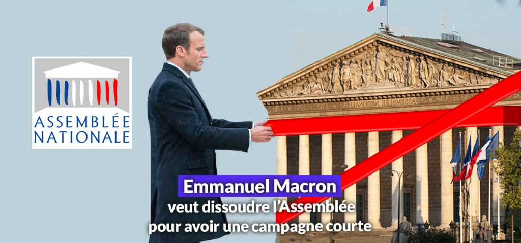 Emmanuel Macron envisage la dissolution de l'Assemblée nationale