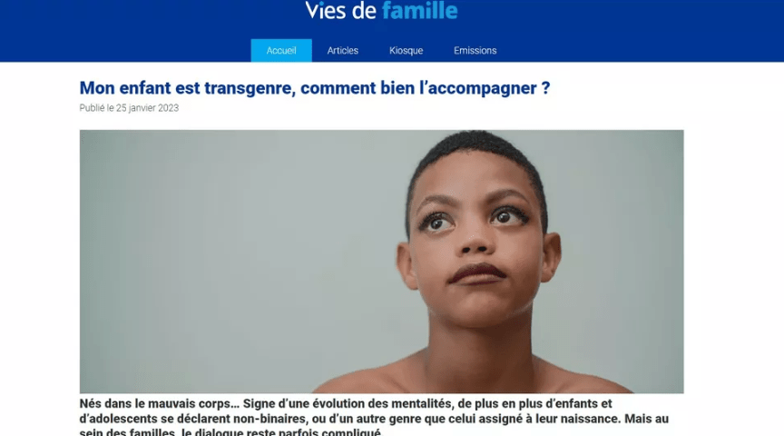 Lettre ouverte d&rsquo;Élisabeth Badinter et 80 personnalités contre le texte de la CAF affirmant la théorie du&nbsp;genre