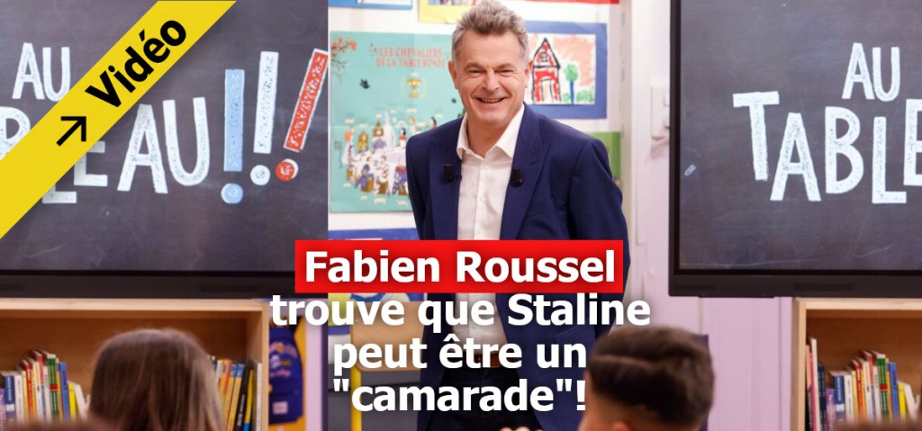 Fabien Roussel se couvre d&rsquo;infamie en refusant de condamner Staline dans &laquo;&nbsp;Au tableau&nbsp;&raquo;